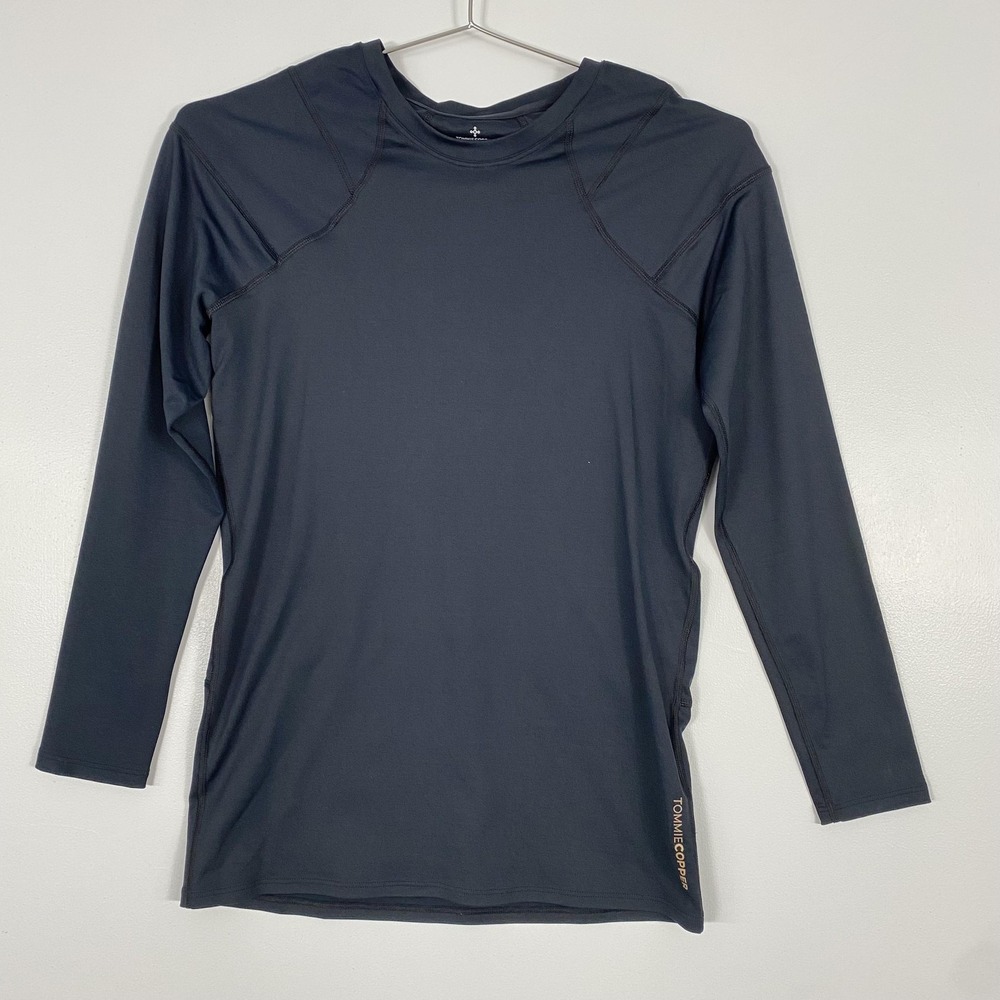 Tommie Copper Shirt‎ Womens Large Black Compression Long Sleeve Copper Znergy